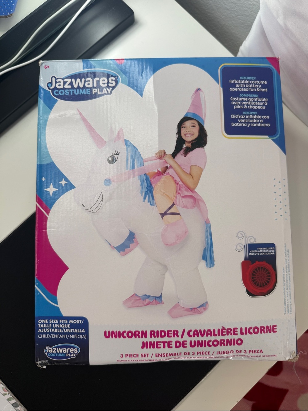 Jazwares Unicorn Rider Inflatable Costume Child One Size